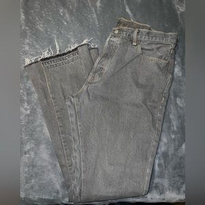 MNML Gray Straight Men Jeans